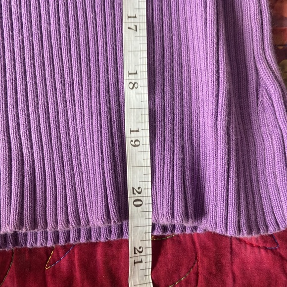 Vintage ribbed purple turtleneck - Picture 8 of 8